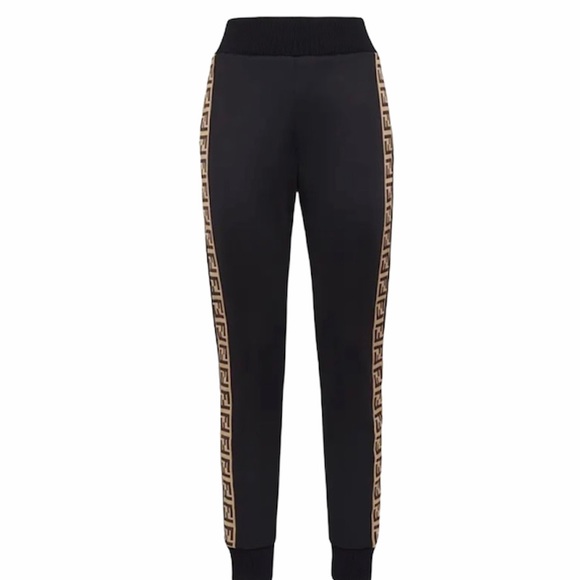 ❌SOLD❌FENDI Black Forever Fendi Ribbon Lounge Pant - Picture 5 of 11
